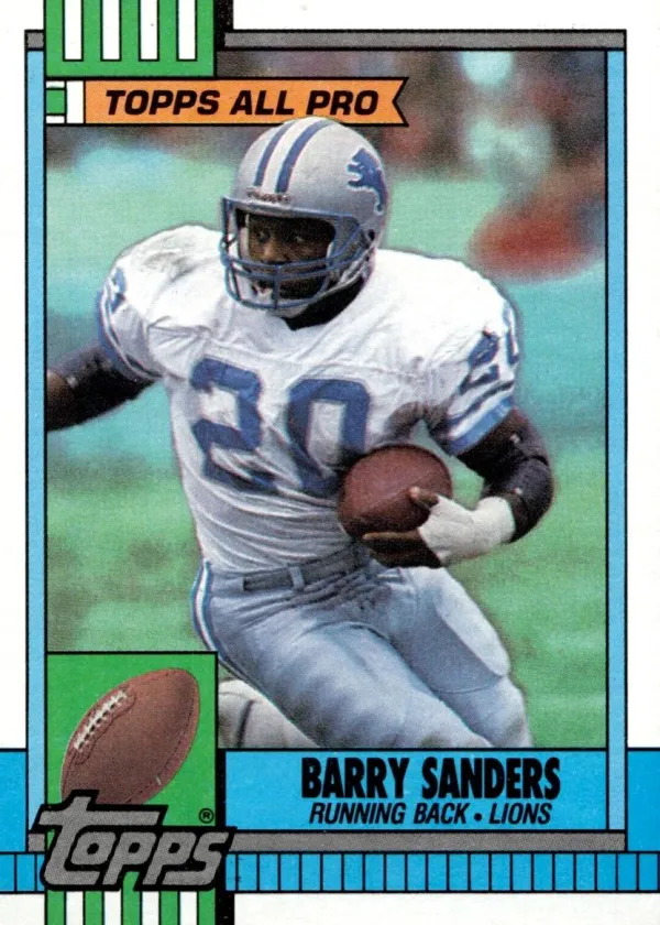 Barry Sanders 1990 Topps Football #352