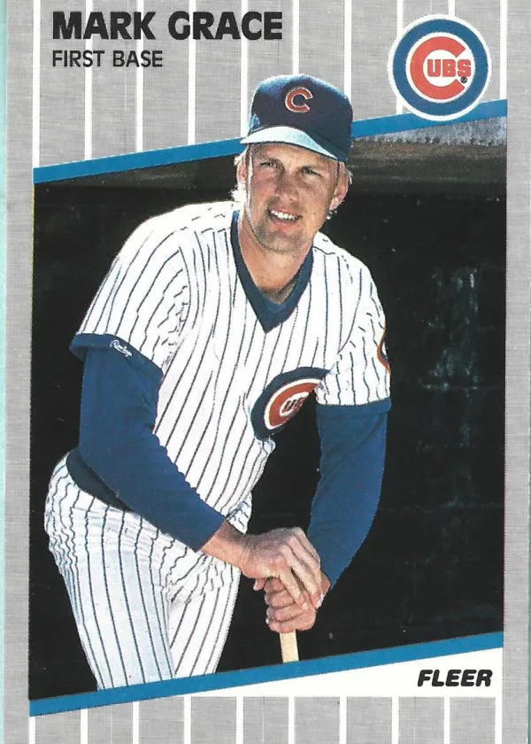 Mark Grace 1989 Fleer Glossy Baseball #426