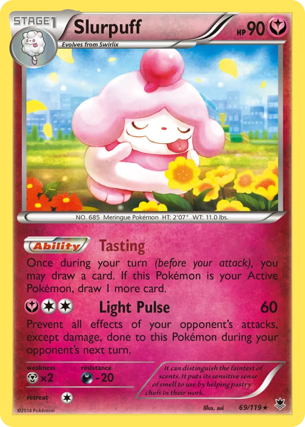 Slurpuff Pokémon Phantom Forces #69 Holo