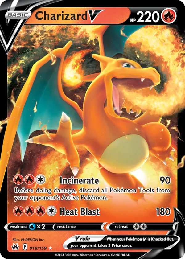 Charizard V Pokémon Crown Zenith #18 Holo