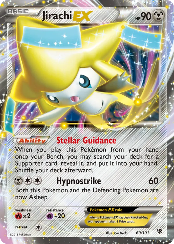 Jirachi-EX Pokémon Plasma Blast #60 Holo