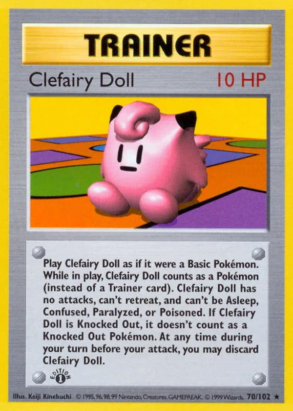 Clefairy Doll Pokémon Base #70