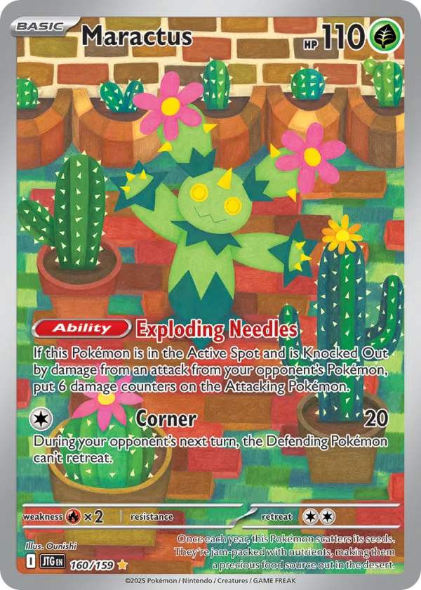 Maractus Pokémon Journey Together #160 Holo