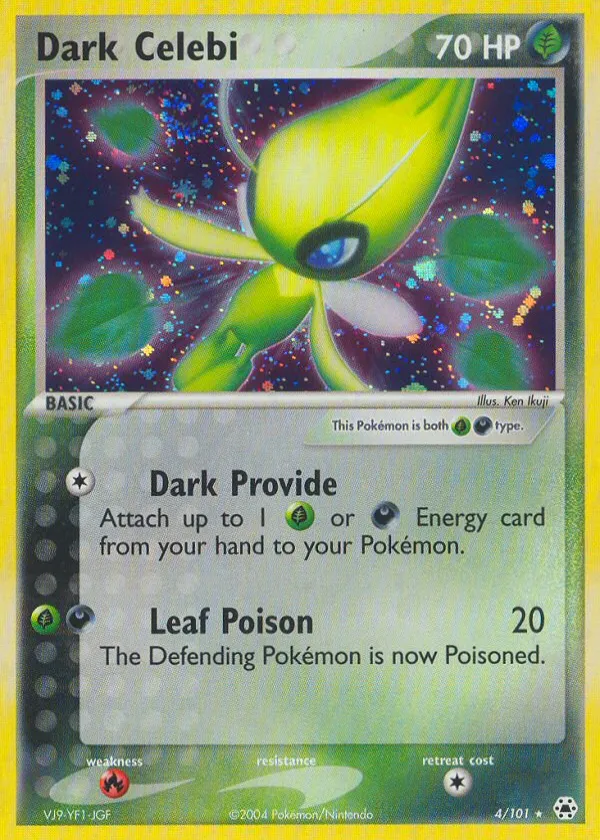 Dark Celebi Pokémon Hidden Legends #4 Holo