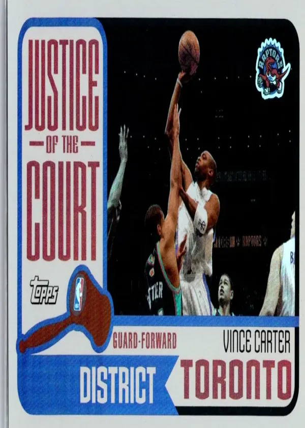 Vince Carter 2003 Topps Justice Of The Court Basketball #JC-13