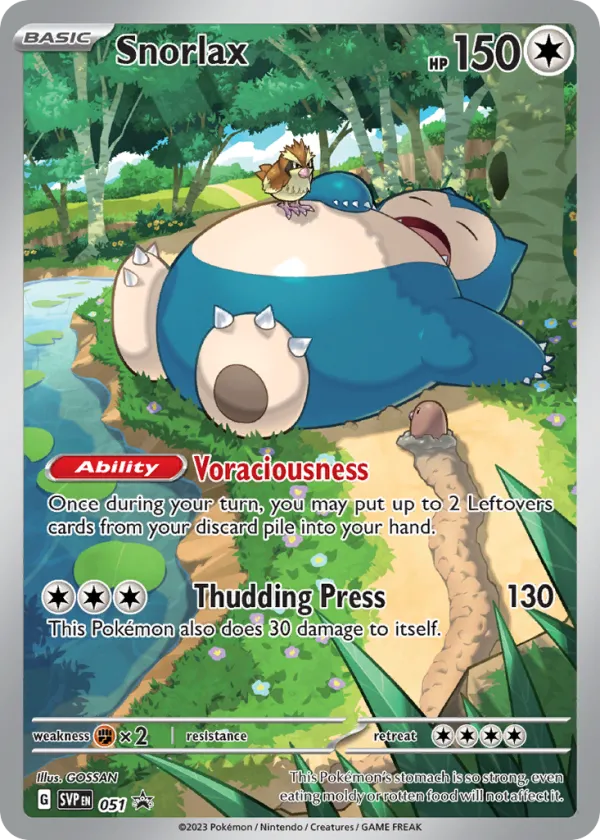 Snorlax Pokémon Scarlet & Violet Black Star Promos #51 Holo