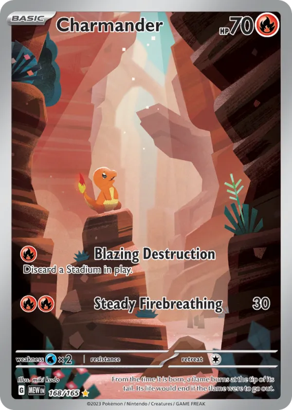 Charmander Pokémon 151 #168 Holo