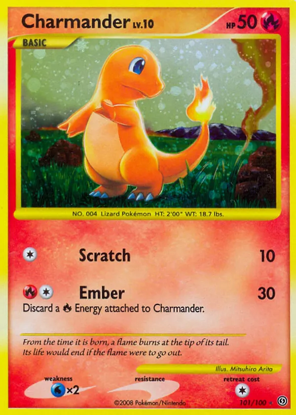 Charmander Pokémon Stormfront #101 Holo