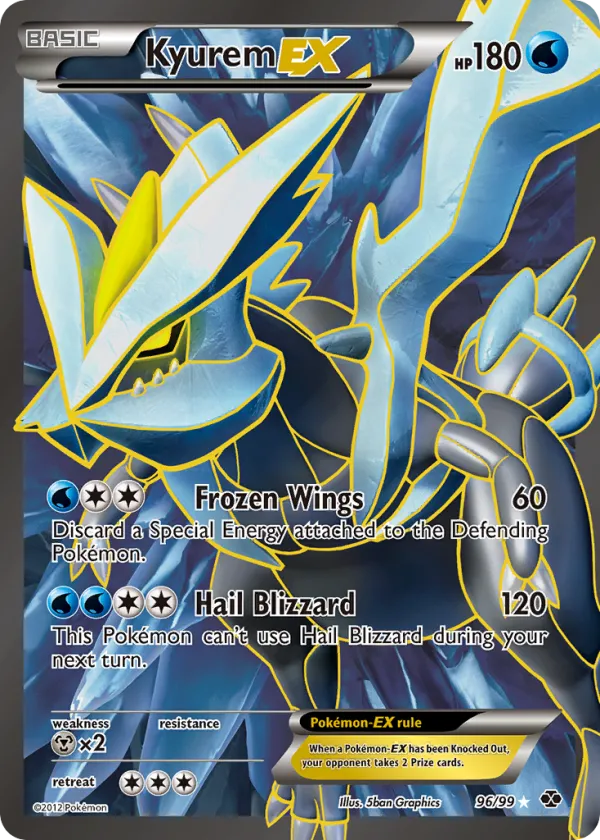Kyurem-EX Pokémon Next Destinies #96 Holo