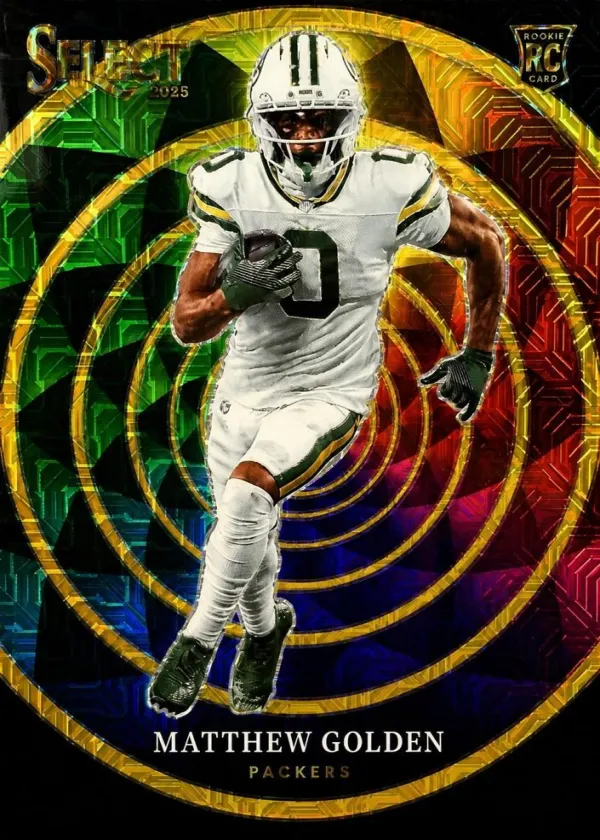 Matthew Golden 2025 Panini Select Color Wheel Football Gold #10