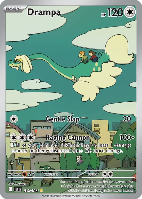 Drampa Pokémon Temporal Forces #184 Holo