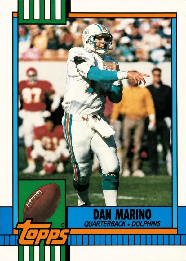 Dan Marino 1990 Topps Football Disclaimer Back #323