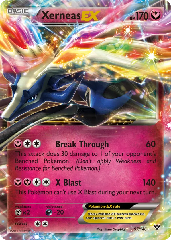 Xerneas-EX Pokémon XY #97 Holo