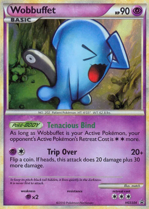 Wobbuffet Pokémon HGSS Black Star Promos #HGSS04 Holo