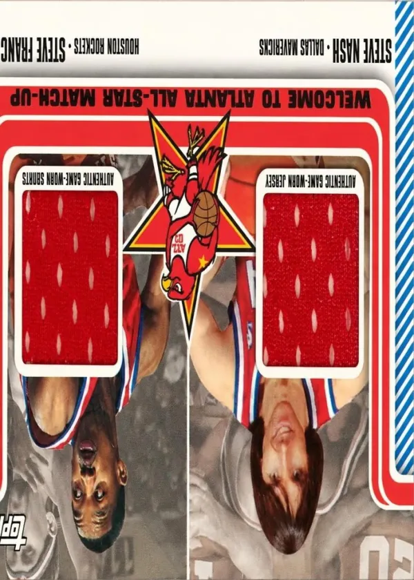 Steve Francis / Steve Nash 2003 Topps Welcome to Atlanta All Star Match-Up Relics Basketball #WA-20