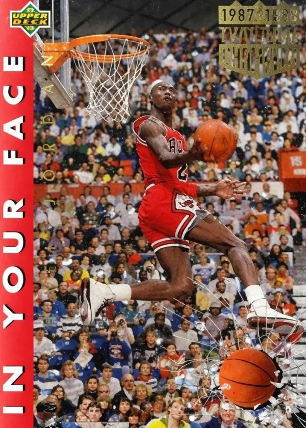 Michael Jordan 1992 Upper Deck In Your Face Basketball Error #453