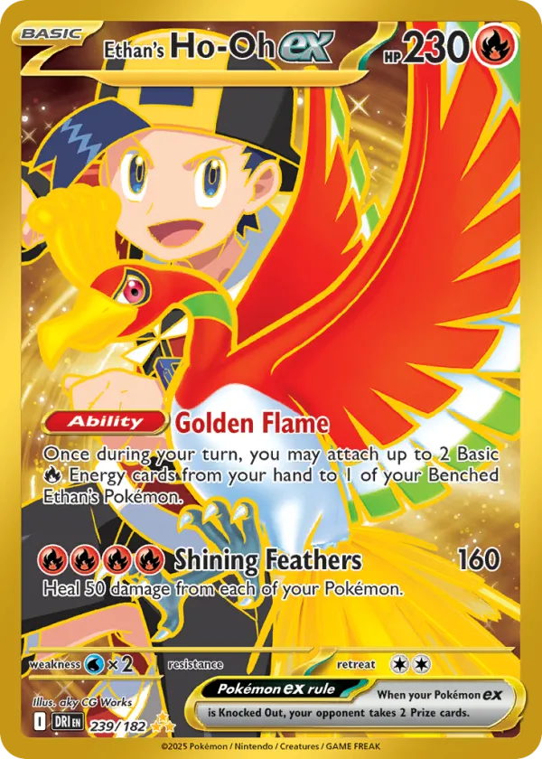 Ethan's Ho-Oh ex Pokémon Destined Rivals #239 Holo