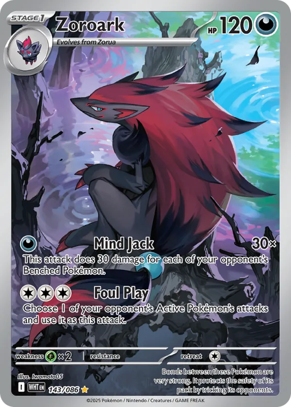 Zoroark Pokémon White Flare #143 Holo