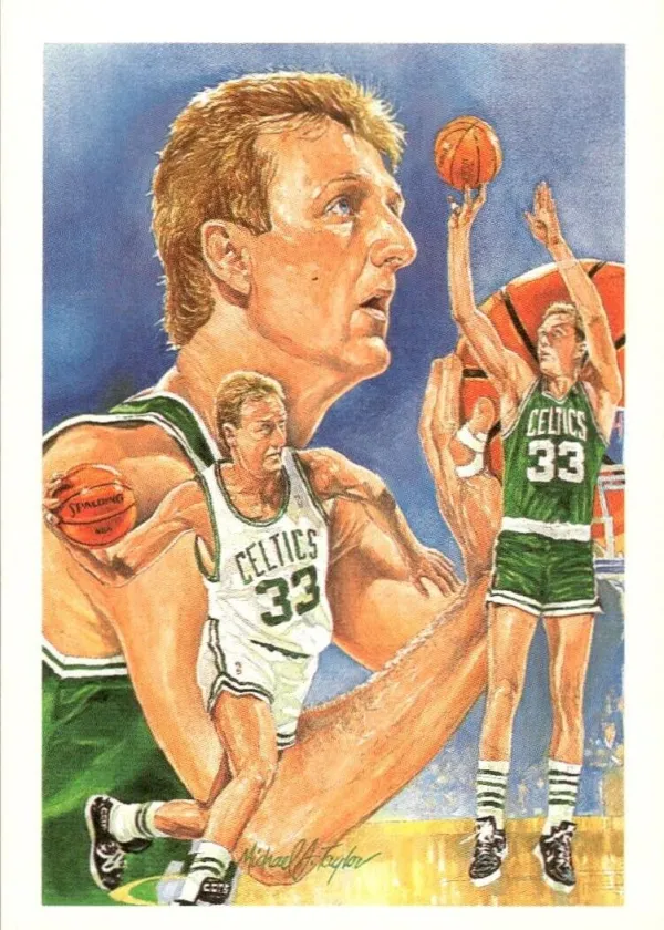 Larry Bird 1990 Hoops Checklist Basketball #356
