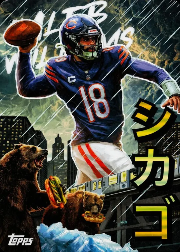 Caleb Williams 2025 Topps Chrome Kaiju Football #KAI-5