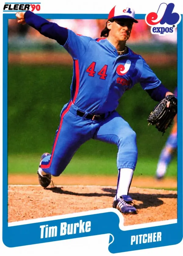 Tim Burke 1990 Fleer Baseball #342