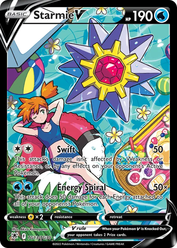 Starmie V Pokémon Astral Radiance Trainer Gallery #TG13 Holo