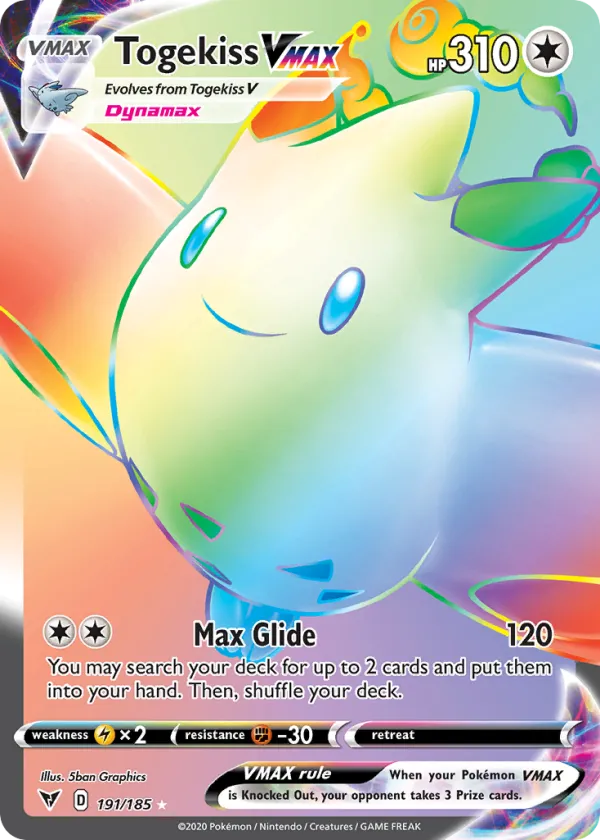Togekiss VMAX Pokémon Vivid Voltage #191 Holo