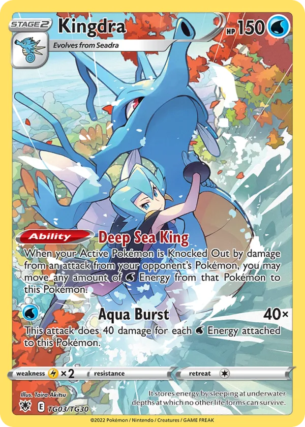 Kingdra Pokémon Astral Radiance Trainer Gallery #TG03 Holo