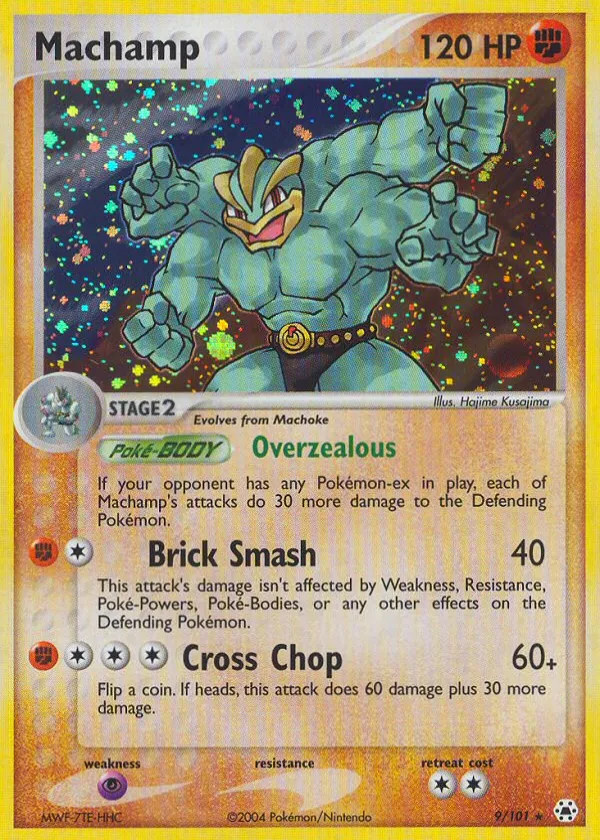 Machamp Pokémon Hidden Legends #9 Holo