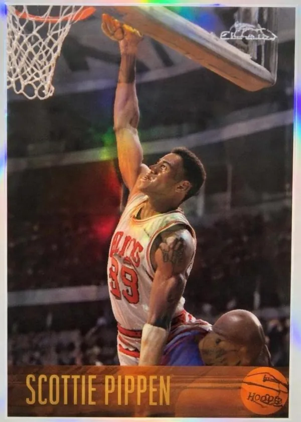 Scottie Pippen 1996 Topps Chrome Basketball Refractor #33