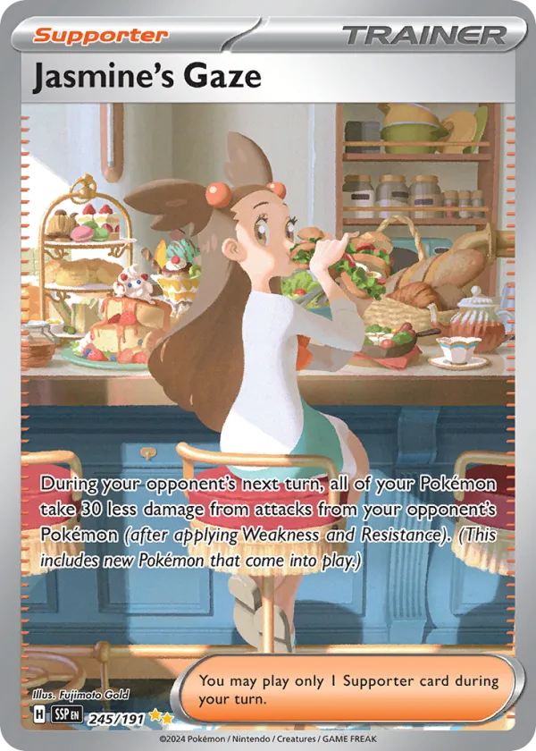 Jasmine's Gaze Pokémon Surging Sparks #245 Holo