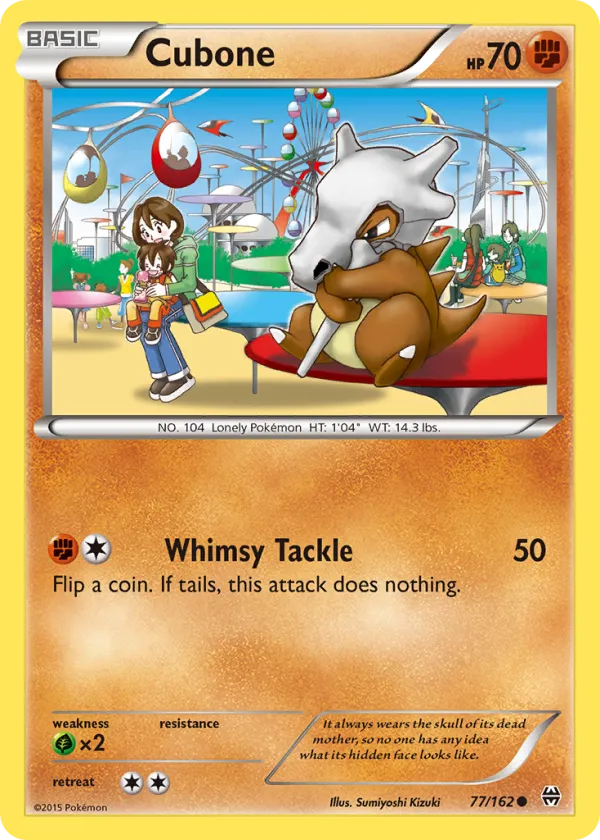 Cubone Pokémon BREAKthrough #77 Reverse Holo