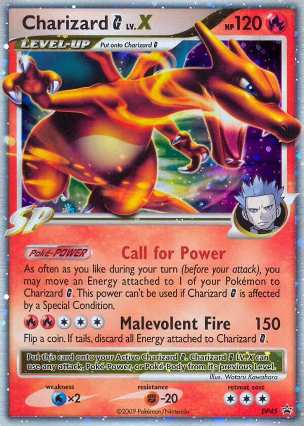 Charizard G LV.X Pokémon DP Black Star Promos #DP45 Holo