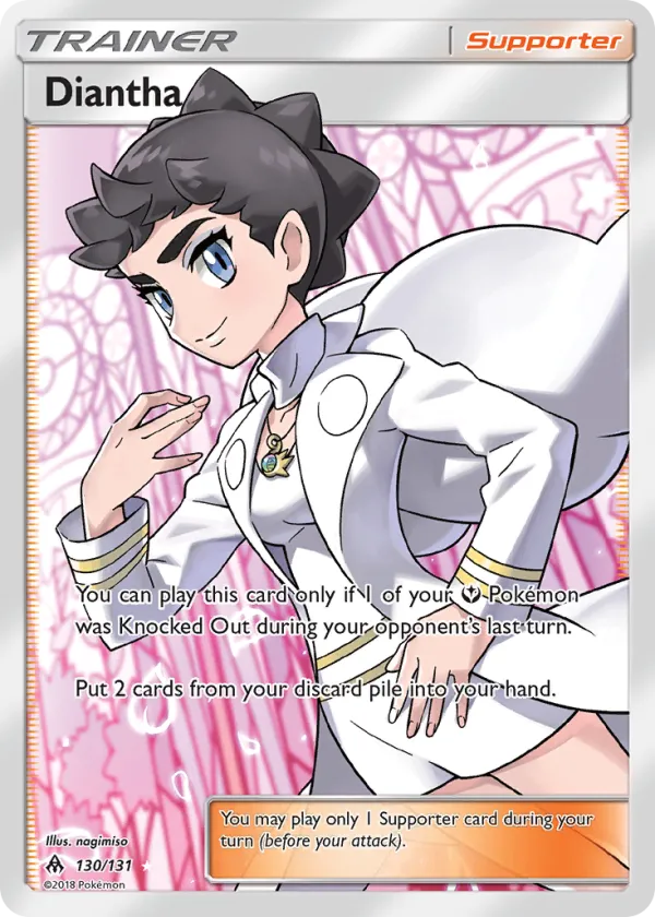Diantha Pokémon Forbidden Light #130 Holo