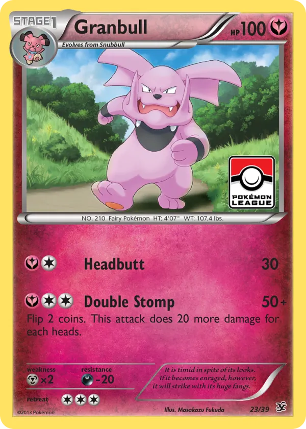 Granbull Pokémon Kalos Starter Set #23
