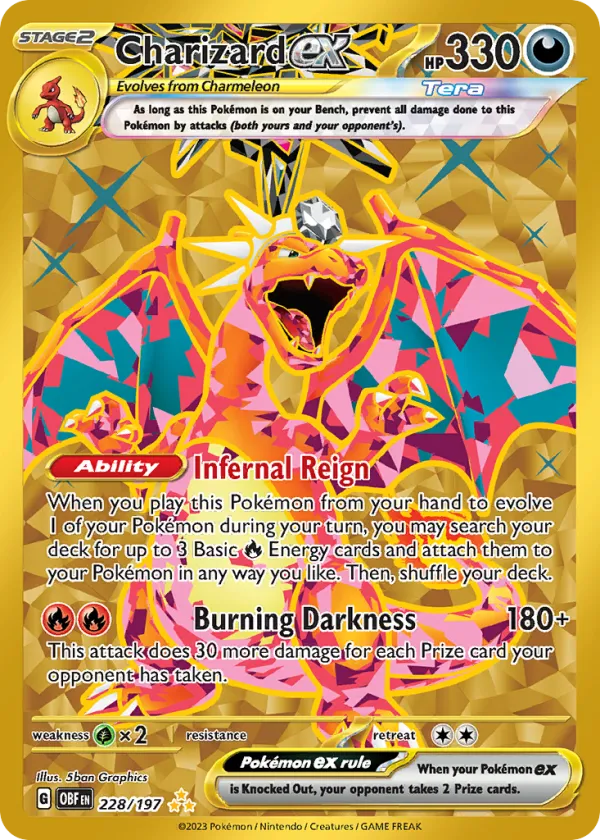 Charizard ex Pokémon Obsidian Flames #228 Holo