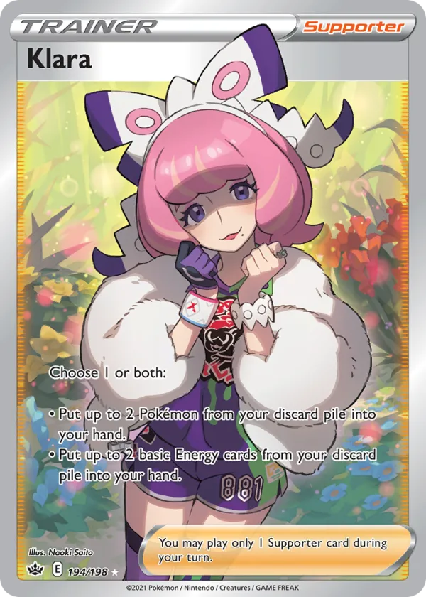 Klara Pokémon Chilling Reign #194 Holo