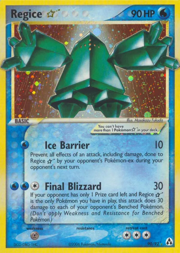 Regice ★ Pokémon Legend Maker #90 Holo