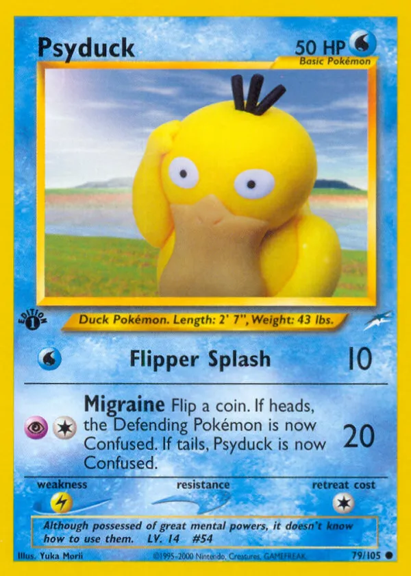 Psyduck Pokémon Neo Destiny #79 1st Edition