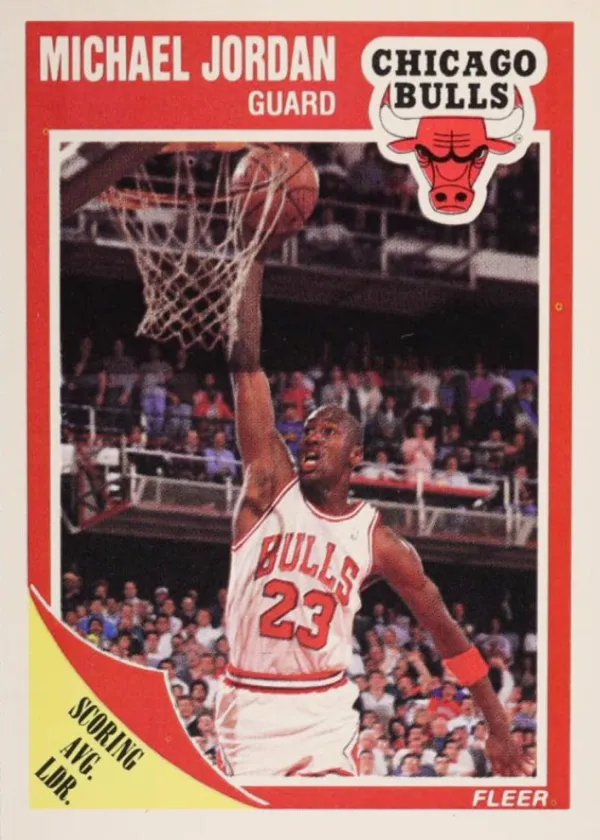 Michael Jordan 1989 Fleer Basketball #21