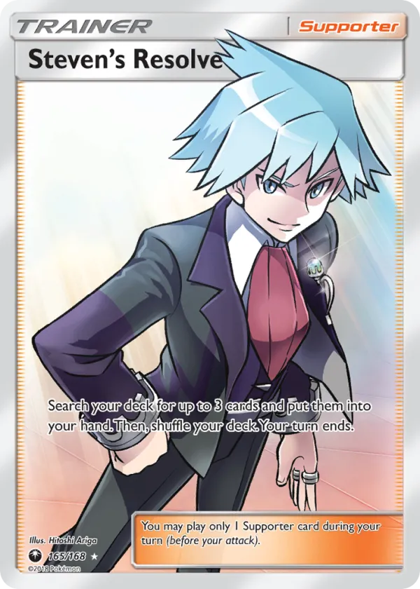 Steven's Resolve Pokémon Celestial Storm #165 Holo