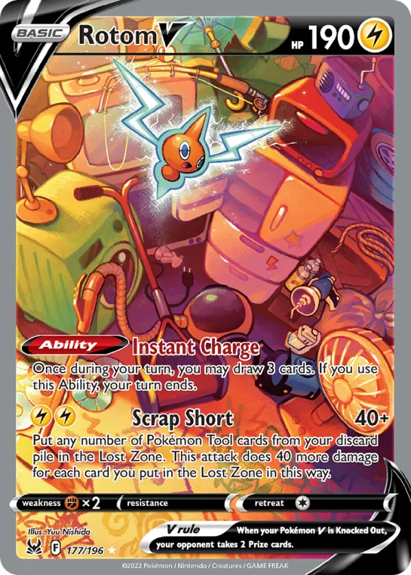 Rotom V Pokémon Lost Origin #177 Holo