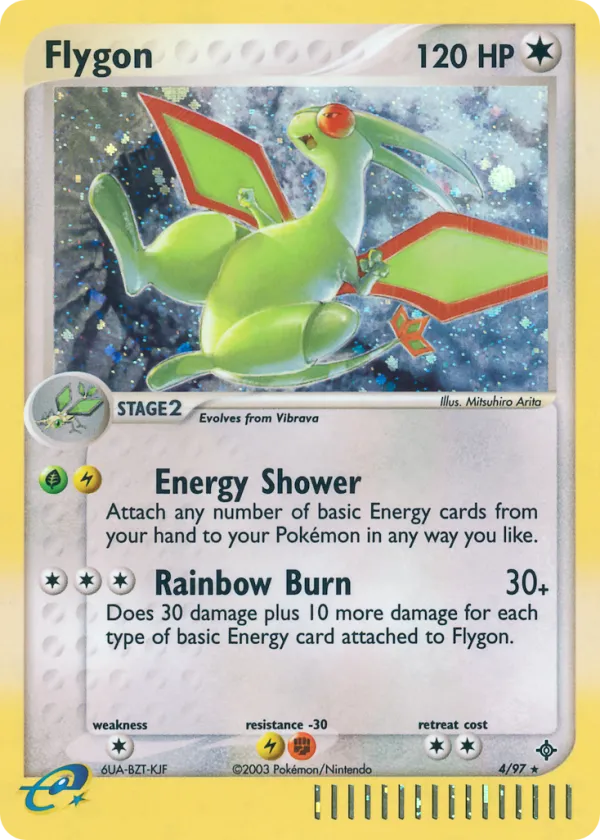 Flygon Pokémon Dragon #4 Holo