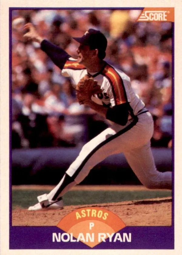 Nolan Ryan 1989 Score Baseball #300