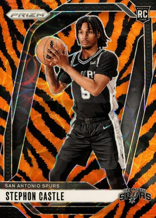 Stephon Castle 2024 Panini Prizm Basketball Choice Tiger Stripe #234