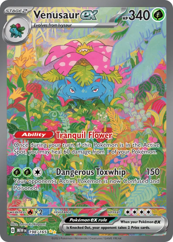 Venusaur ex Pokémon 151 #198 Holo