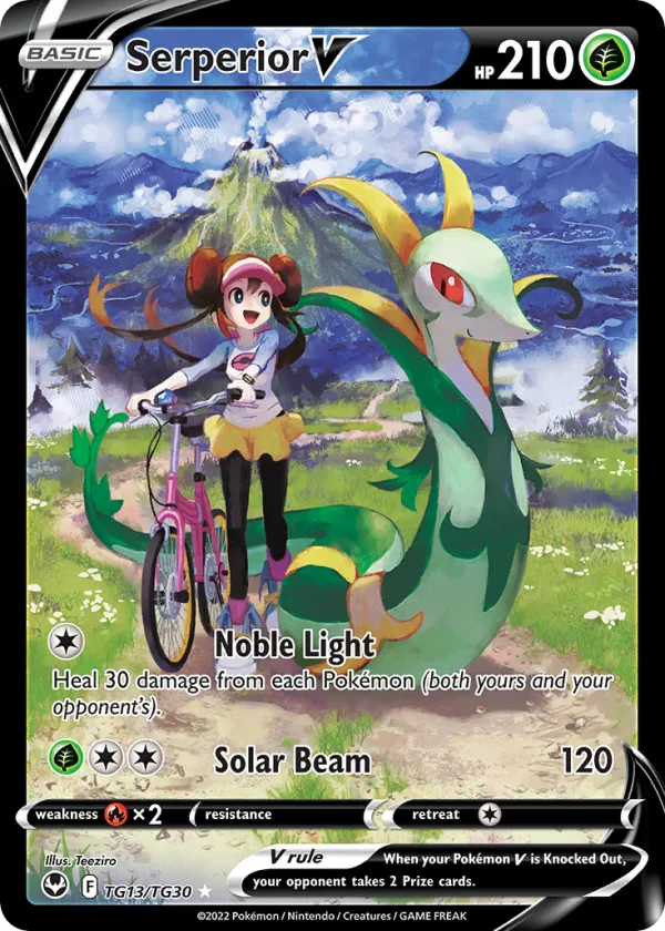 Serperior V Pokémon Silver Tempest Trainer Gallery #TG13 Holo