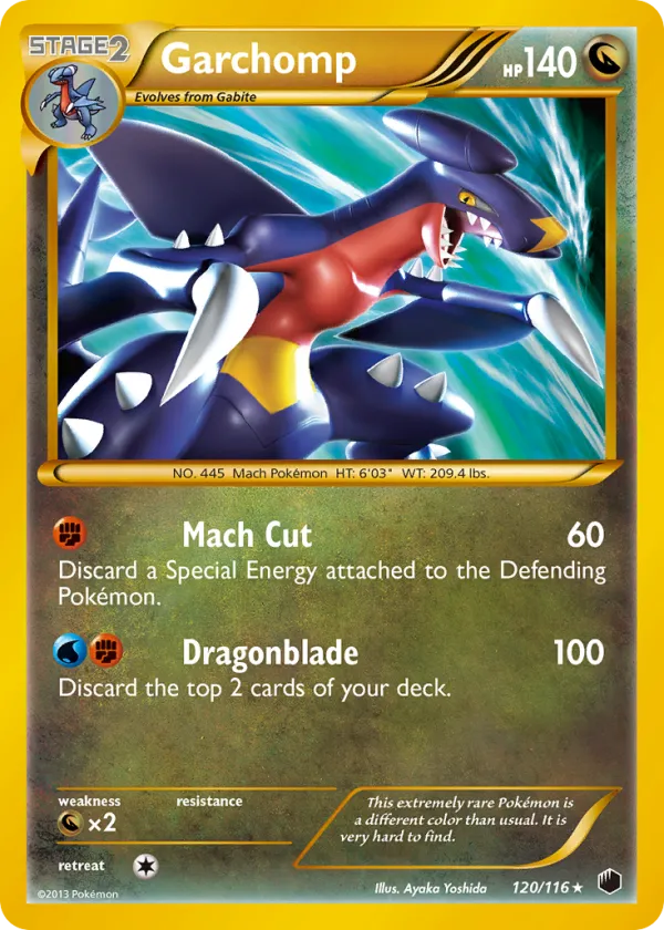 Garchomp Pokémon Plasma Freeze #120 Holo