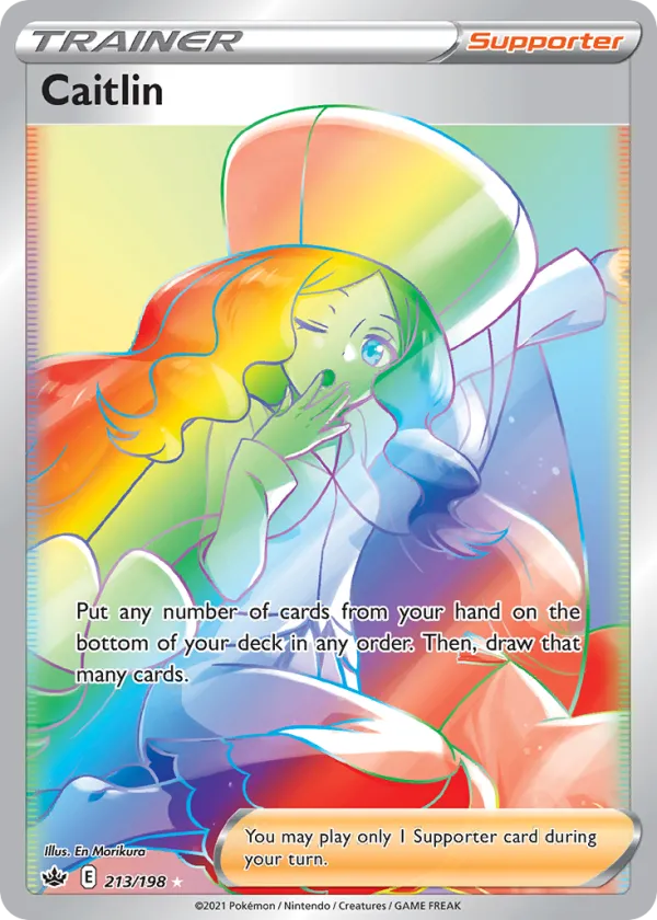 Caitlin Pokémon Chilling Reign #213 Holo