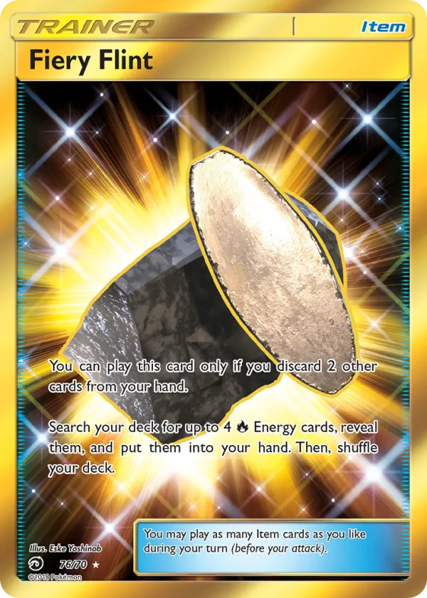 Fiery Flint Pokémon Dragon Majesty #76 Holo